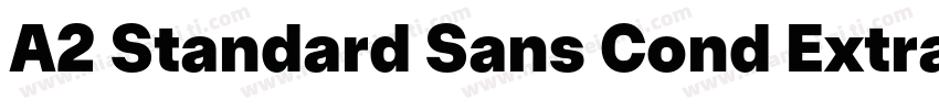 A2 Standard Sans Cond Extrabold字体转换